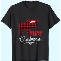 Merry Christmoose Family Christmas Pajamas Plain Moose shirt
