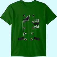 Chef Tshirt Uniform Jacket Faux Funny Cook Shirt For Cooking
