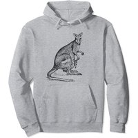 Wallaby And Baby Joey Australian Marsupial Animal Pullover Hoodie Wallaby And Baby Joey Australian Marsupial Animal Pullover Hoodie