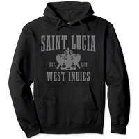 Saint Lucia Est. Vintage Pullover Hoodie Saint Lucia Est. Vintage Pullover Hoodie