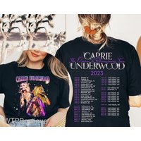 Carrie Underwood Denim And Rhinestones Tour Double Sided T Shirt Carrie Underwood Denim And Rhinestones Tour Double Sided T Shirt