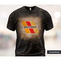 Southwest Airlines Bleached d T Shirt