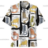 Cat Hawaiian Summer Shirts, Lovers Cat, Shorts For Men, Shirt For Men, Gift For Him, Tropical Clothing Cat Hawaiian Summer Shirts, Lovers Cat, Shorts For Men, Shirt For Men, Gift For Him, Tropical Clothing