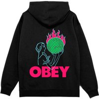 phenol Obey world in flames fleece – black