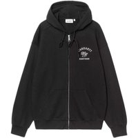 phenol Carhartt Wip hooded eightynine sweat jacket – black phenol Carhartt Wip hooded eightynine sweat jacket – black