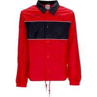 Coach Jacket Men’s Nba Full-snap Lightweight Jacket Chibul University Redblackwhite Coach Jacket Men’s Nba Full-snap Lightweight Jacket Chibul University Redblackwhite