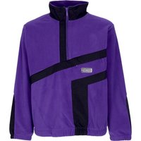 Men’s Range Quarter Zip Polar Fleece Purple Turtleneck Sweatshirt