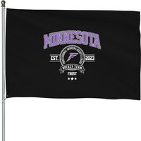 Minnesota-frost-hockey-team-retro-logo-t-shirt House Flags