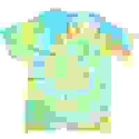 GILDAN Mens Blue & Yellow Tie Dye Shirt L Short Sleeve Crew Neck Cotton Blend GILDAN Mens Blue & Yellow Tie Dye Shirt L Short Sleeve Crew Neck Cotton Blend