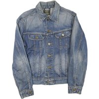 LEE Mens Blue Denim Jacket M Cotton Blend Button Closure Classic Fit Casual LEE Mens Blue Denim Jacket M Cotton Blend Button Closure Classic Fit Casual