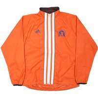 ADIDAS Mens Orange Nylon Zip Jacket L Boston Marathon Sports Windbreaker ADIDAS Mens Orange Nylon Zip Jacket L Boston Marathon Sports Windbreaker