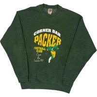 Corner Bar Packer Football Club Fruit Of The Loom Graphic Sweatshirt – Green Cotton Blend Corner Bar Packer Football Club Fruit Of The Loom Graphic Sweatshirt – Green Cotton Blend