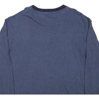 NAUTICA Mens Blue Long Sleeve Henley Shirt L Cotton Blend Classic Comfort NAUTICA Mens Blue Long Sleeve Henley Shirt L Cotton Blend Classic Comfort
