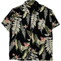 Unbranded Hawaiian Shirt – Black Cotton Unbranded Hawaiian Shirt – Black Cotton