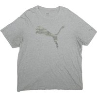 PUMA Mens Grey & Camouflage Graphic Shirt Short Sleeve Crew Neck Cotton PUMA Mens Grey & Camouflage Graphic Shirt Short Sleeve Crew Neck Cotton