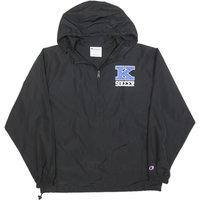 CHAMPION Mens Black K Soccer Coach Jacket M Polyester Plain Hooded Zip CHAMPION Mens Black K Soccer Coach Jacket M Polyester Plain Hooded Zip