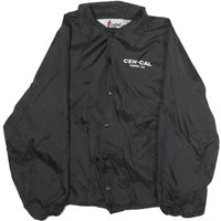 CARDINAL Mens Black Nylon Button Jacket L Plain Casual Lightweight Windbreaker CARDINAL Mens Black Nylon Button Jacket L Plain Casual Lightweight Windbreaker