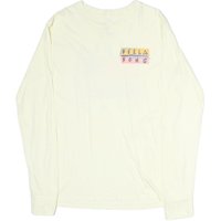 BILLABONG Mens Cream Graphic Shirt L Long Sleeve Crew Neck Cotton BILLABONG Mens Cream Graphic Shirt L Long Sleeve Crew Neck Cotton