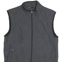 H&M Mens Black & Grey Sleeveless Zip Jacket S Polyester Blend Outdoor Vest H&M Mens Black & Grey Sleeveless Zip Jacket S Polyester Blend Outdoor Vest
