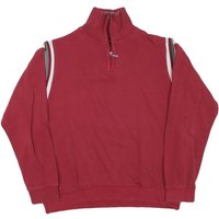 GIN TONIC Mens Red Sweatshirt Half Zip M Casual Cotton Blend Retro Style GIN TONIC Mens Red Sweatshirt Half Zip M Casual Cotton Blend Retro Style