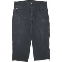 DICKIES Mens Cotton Blend Black Regular Fit Straight Leg Trousers W L DICKIES Mens Cotton Blend Black Regular Fit Straight Leg Trousers W L