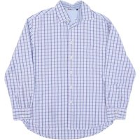 BODEN Mens Blue & Purple Checked Shirt L Cotton Blend Casual Classic BODEN Mens Blue & Purple Checked Shirt L Cotton Blend Casual Classic