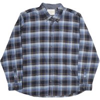 WEATHERPROOF Mens Blue & Brown Check Shirt Button Down Long Sleeve Cotton WEATHERPROOF Mens Blue & Brown Check Shirt Button Down Long Sleeve Cotton