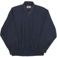 EPOCHE Mens Navy Blue Bomber Jacket Polyester Zip Long Sleeve Regular Fit EPOCHE Mens Navy Blue Bomber Jacket Polyester Zip Long Sleeve Regular Fit