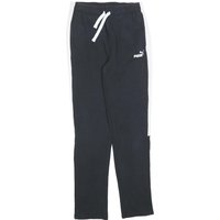 PUMA Mens Joggers Black & White Slim Tapered W L Cotton Blend PUMA Mens Joggers Black & White Slim Tapered W L Cotton Blend