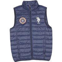 U.S. POLO ASSN Mens Blue Quilted Gilet S Polyester Blend Polo Club Zip Casual U.S. POLO ASSN Mens Blue Quilted Gilet S Polyester Blend Polo Club Zip Casual