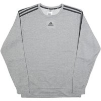 ADIDAS Mens Grey Sweatshirt M Crew Neck Cotton Blend Pullover Sports Casual