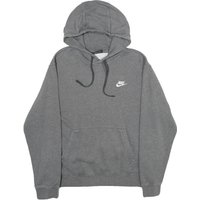 NIKE Mens Grey Hoodie M Cotton Blend Pullover Drawstring Hood Sweatshirt NIKE Mens Grey Hoodie M Cotton Blend Pullover Drawstring Hood Sweatshirt