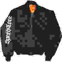 ARMYTEX Mens Black & Orange Bomber Jacket M Polyester Blend Zip Reversible ARMYTEX Mens Black & Orange Bomber Jacket M Polyester Blend Zip Reversible