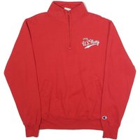 CHAMPION Mens Red U.S. Navy Zip Sweatshirt M Cotton Blend Pullover CHAMPION Mens Red U.S. Navy Zip Sweatshirt M Cotton Blend Pullover