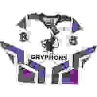 Mens White & Purple Gryphons Graphic Shirt S Long Sleeve V Mens White & Purple Gryphons Graphic Shirt S Long Sleeve V