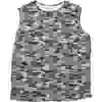 Mens Green & Brown Camouflage Sleeveless Cotton Shirt M Round Neck Casual Mens Green & Brown Camouflage Sleeveless Cotton Shirt M Round Neck Casual