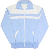 Mens Blue & White Casual Zip Up Jacket S Polyester Blend Colourblock Lightweight Mens Blue & White Casual Zip Up Jacket S Polyester Blend Colourblock Lightweight