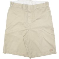 DICKIES Mens Shorts Beige W Cotton Blend Casual Plain Workwear