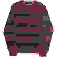 TOMMY HILFIGER Mens Maroon & Navy Patterned Cotton Jumper Crew Neck Regular TOMMY HILFIGER Mens Maroon & Navy Patterned Cotton Jumper Crew Neck Regular