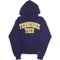 CHAMPION Mens Navy Blue Tennessee Tech Hoodie S Classic Cotton Blend Pullover