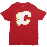 NHL Mens Red Calgary Flames Graphic Shirt M Short Sleeve Crew Neck Cotton NHL Mens Red Calgary Flames Graphic Shirt M Short Sleeve Crew Neck Cotton