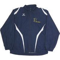 ERIMA Mens Blue & Navy Track Jacket Polyester Plain Zip Sports Training ERIMA Mens Blue & Navy Track Jacket Polyester Plain Zip Sports Training