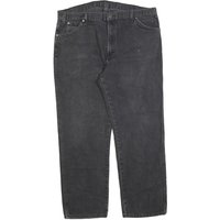 DICKIES Mens Regular Fit Black Denim Jeans Cotton Blend Zip W L Comfortable DICKIES Mens Regular Fit Black Denim Jeans Cotton Blend Zip W L Comfortable