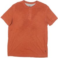 LEE Mens Rust Orange Henley Shirt L Cotton Blend Short Sleeve Crew Neck Casual LEE Mens Rust Orange Henley Shirt L Cotton Blend Short Sleeve Crew Neck Casual