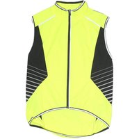 DECATHLON Mens Yellow & Black Cycling Gilet S Polyester Zip Reflective DECATHLON Mens Yellow & Black Cycling Gilet S Polyester Zip Reflective