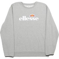 ELLESSE Mens Grey Crew Neck L Cotton Blend Sweatshirt Logo Printed ELLESSE Mens Grey Crew Neck L Cotton Blend Sweatshirt Logo Printed