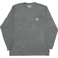 CARHARTT Mens Grey Long Sleeve Pocket Shirt L Cotton Blend Casual CARHARTT Mens Grey Long Sleeve Pocket Shirt L Cotton Blend Casual