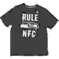 NIKE Mens Blue Short Sleeve Crew Neck Cotton Shirt NFL Print NIKE Mens Blue Short Sleeve Crew Neck Cotton Shirt NFL Print