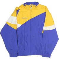 BAW Mens Blue & Yellow Colourblock Bomber Jacket M Polyester Zip Casual BAW Mens Blue & Yellow Colourblock Bomber Jacket M Polyester Zip Casual