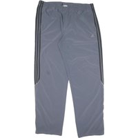 ADIDAS Mens Joggers Grey & Black L W L Polyester Blend Regular Fit Tapered ADIDAS Mens Joggers Grey & Black L W L Polyester Blend Regular Fit Tapered